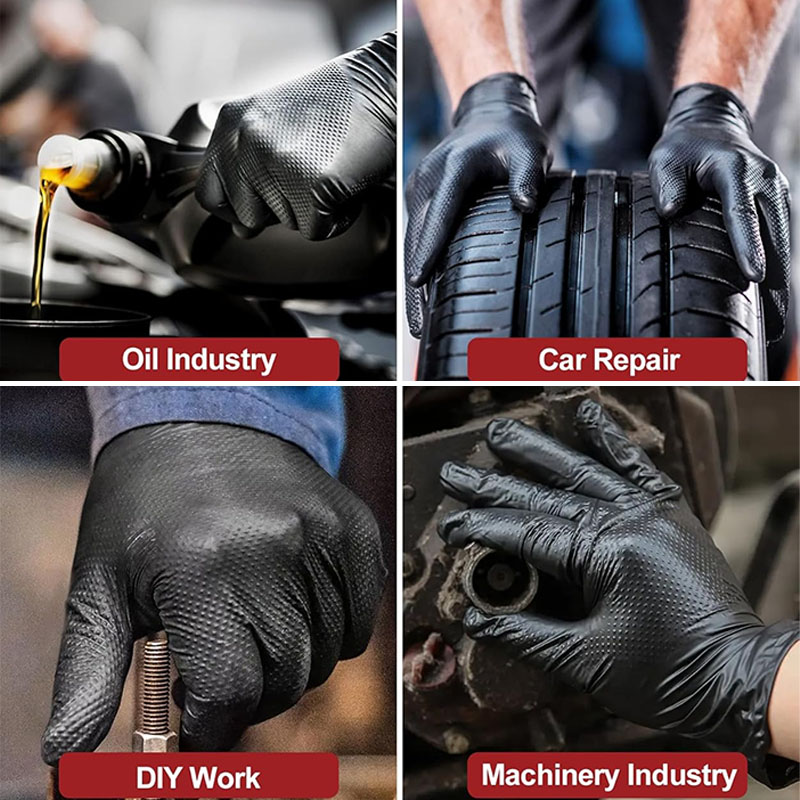 Очень толстые 8-миллиметровые  – обзор и цена Nitrile Mechanic Glove