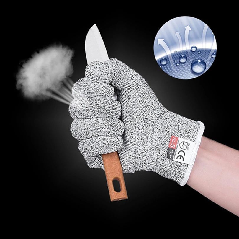 Перчатки HPPE 5-го уровня защи – обзор и цена Cut Resistant Glove