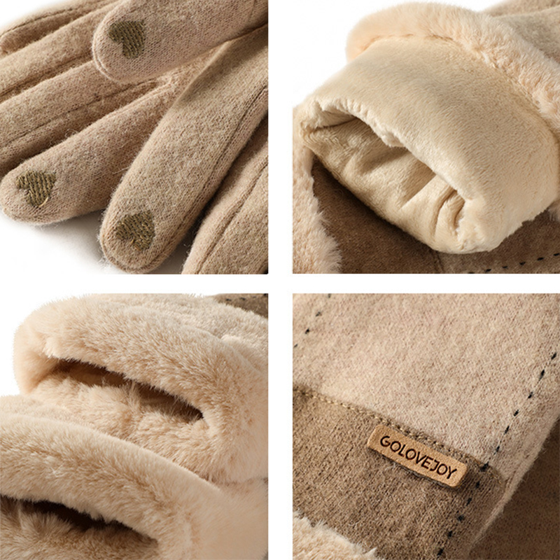 Женские зимние вязаные перчатк – обзор и цена Wool Glove Lined