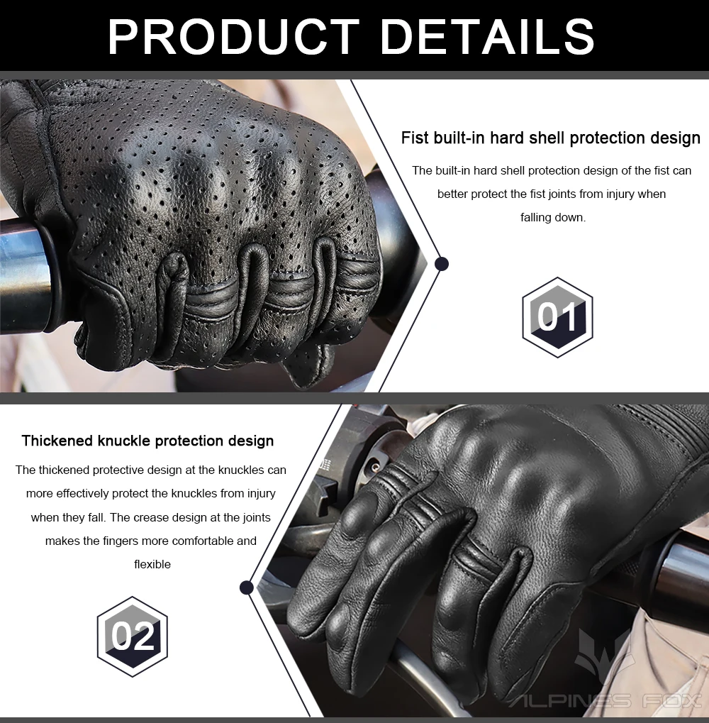 Винтажные кожаные мотоциклетны – обзор и цена Motorcycle Glove Knuckle