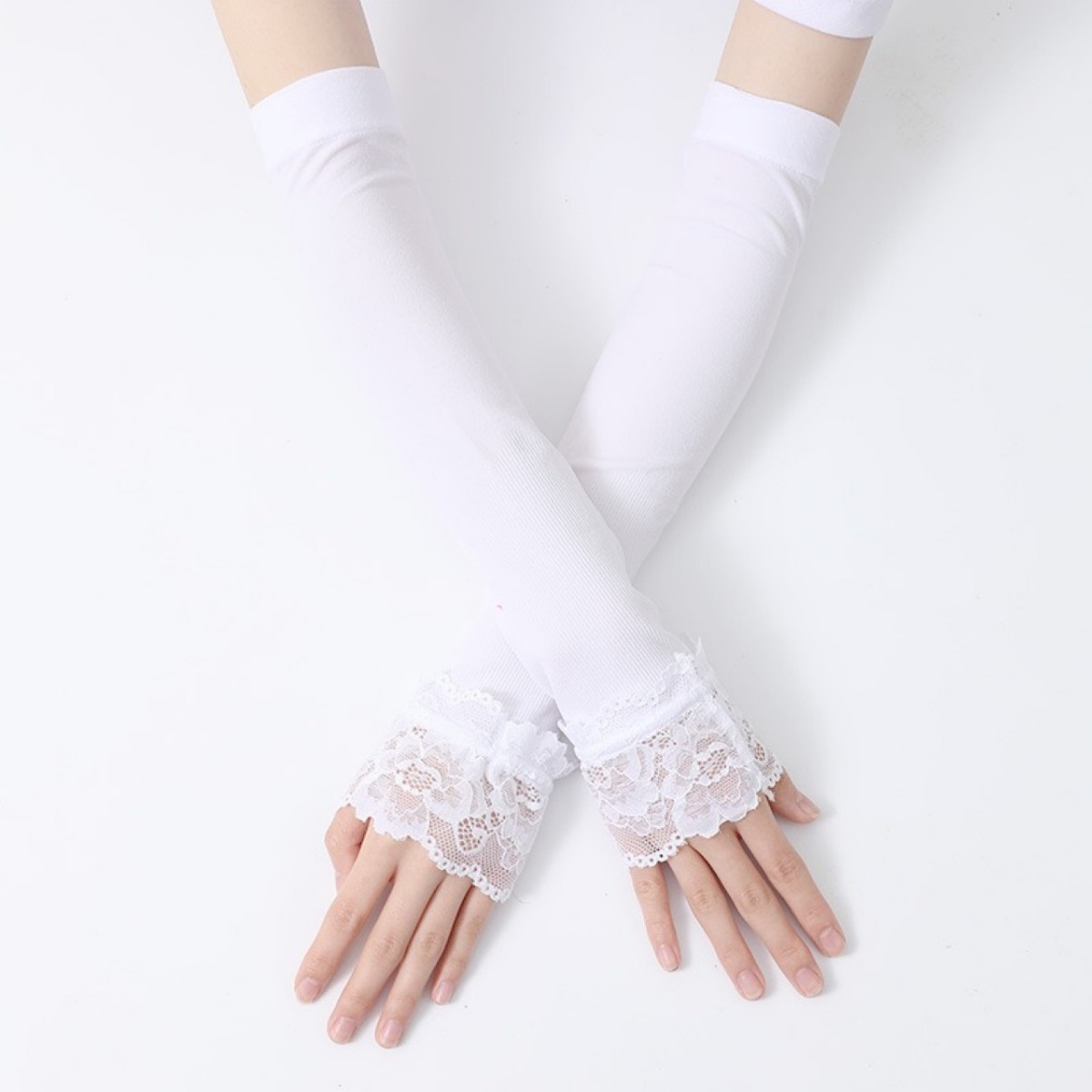 Женские длинные эластичные пер – обзор и цена Fingerless Glove Knit