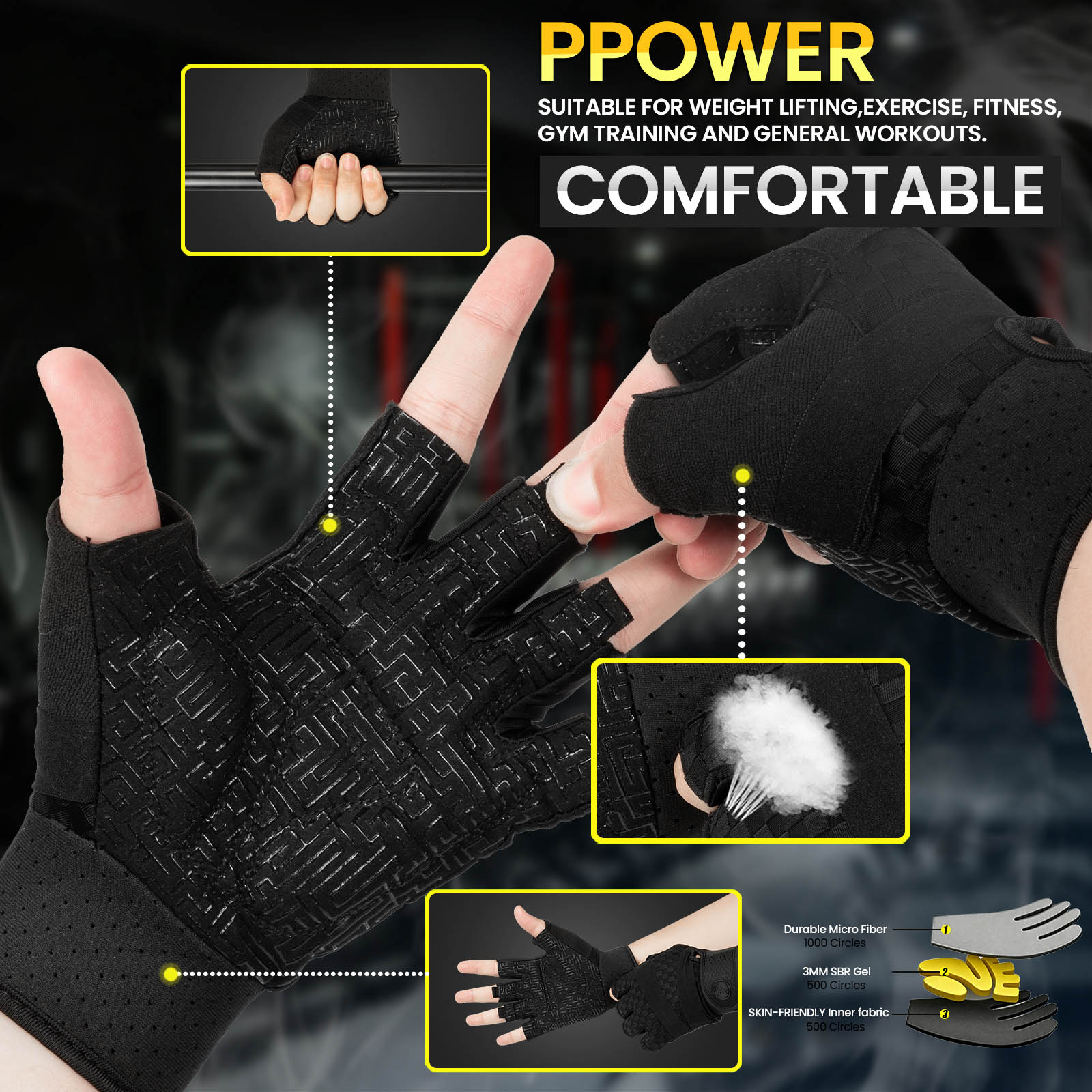 Спортивные перчатки для мужчин – обзор и цена Workout Glove Gym