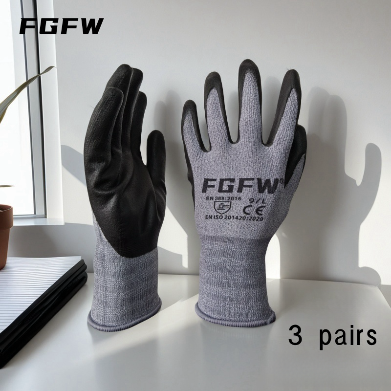 3 пары мягких дышащих рабочих  – обзор и цена Nitrile Mechanic Glove