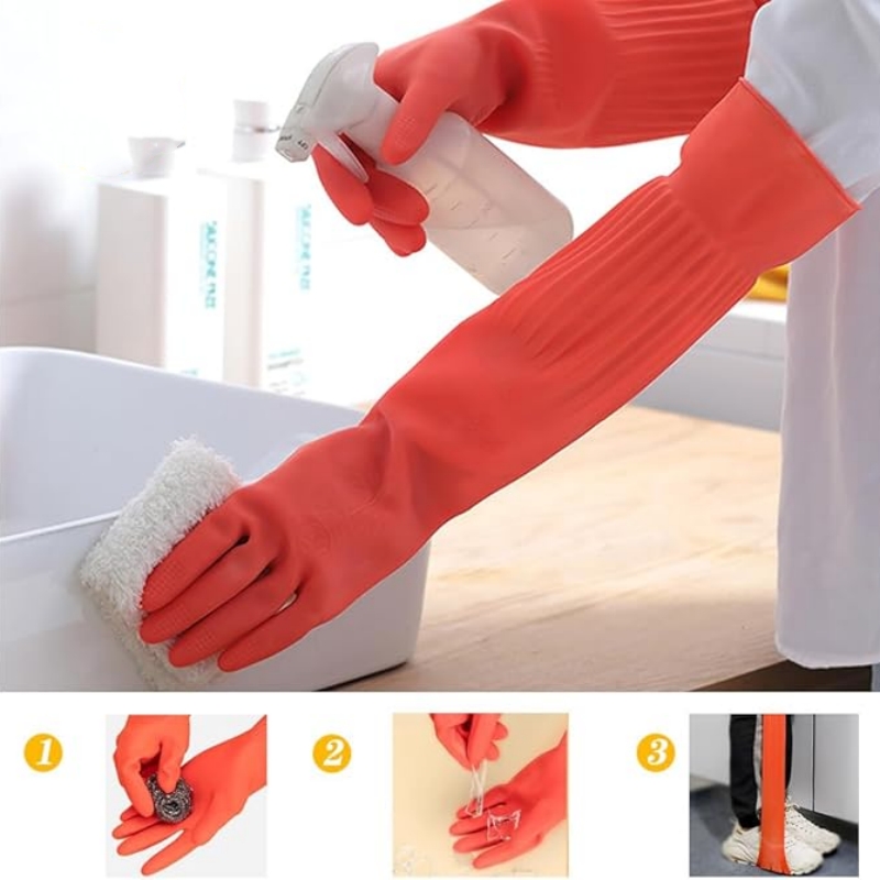 45 см удлиненные резиновые чис – обзор и цена Dish Glove Rubber