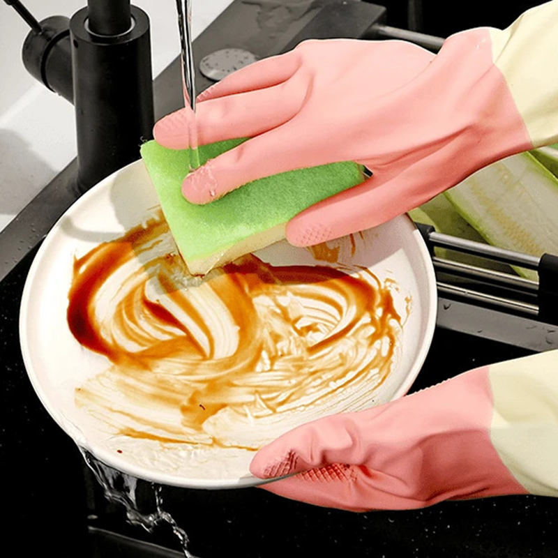 Утолщенные кухонные перчатки,  – обзор и цена Dish Glove Rubber