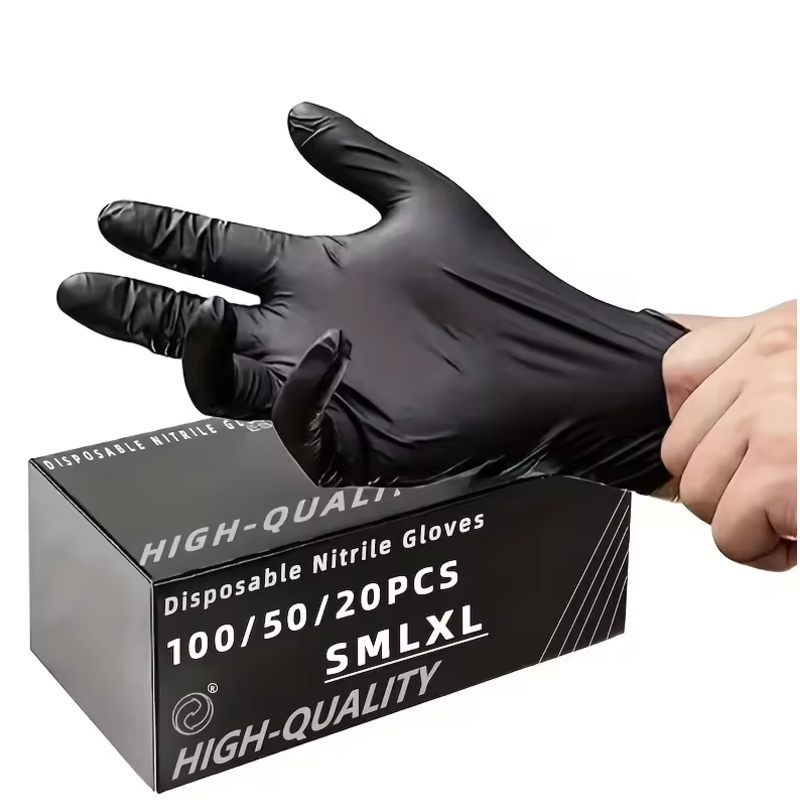 100/50/20 шт. черные нитриловы – обзор и цена Nitrile Mechanic Glove