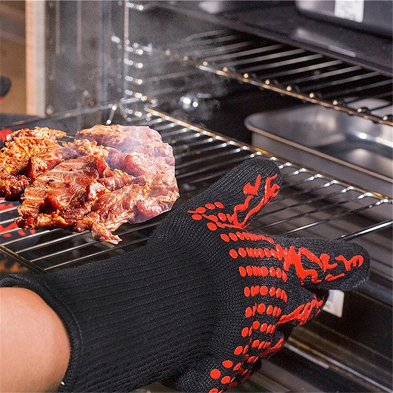 Огнестойкие нескользящие перча – обзор и цена Oven Mitt Silicone