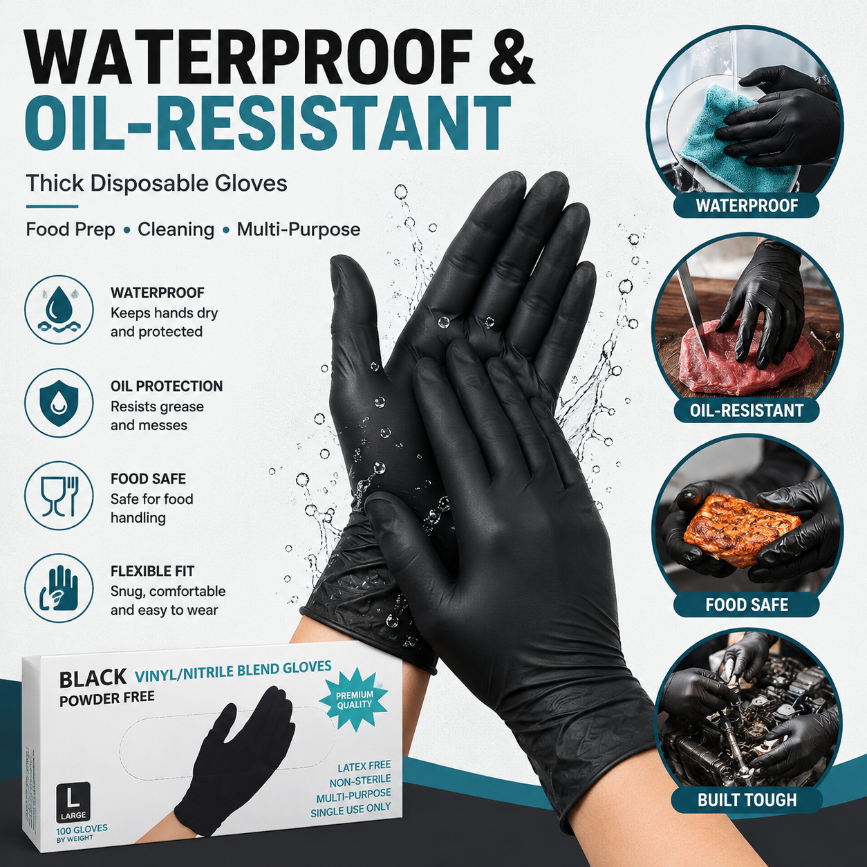 Нитриловые смотровые перчатки  – обзор и цена Exam Glove Nitrile