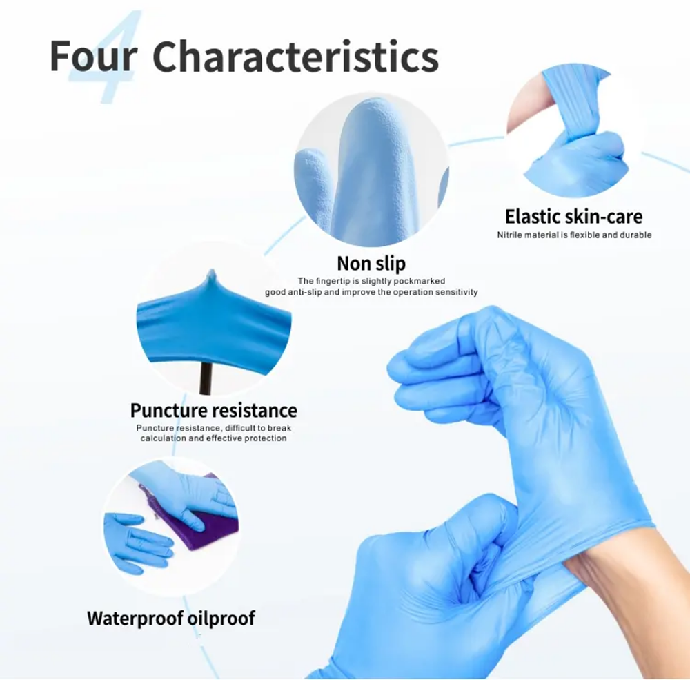 Нитриловые смотровые перчатки  – обзор и цена Exam Glove Nitrile
