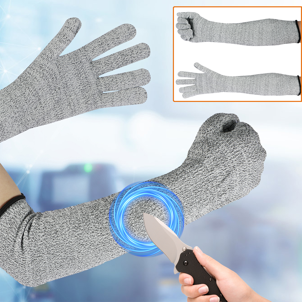 Дышащие перчатки HPPE с защито – обзор и цена Cut Resistant Glove