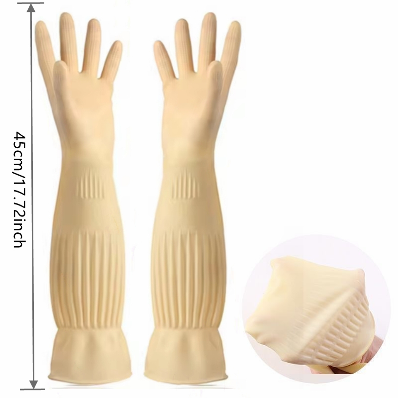 Длинные многоразовые резиновые – обзор и цена Dish Glove Rubber