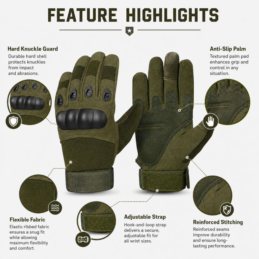 Тактические перчатки с полным  – обзор и цена Motorcycle Glove Knuckle