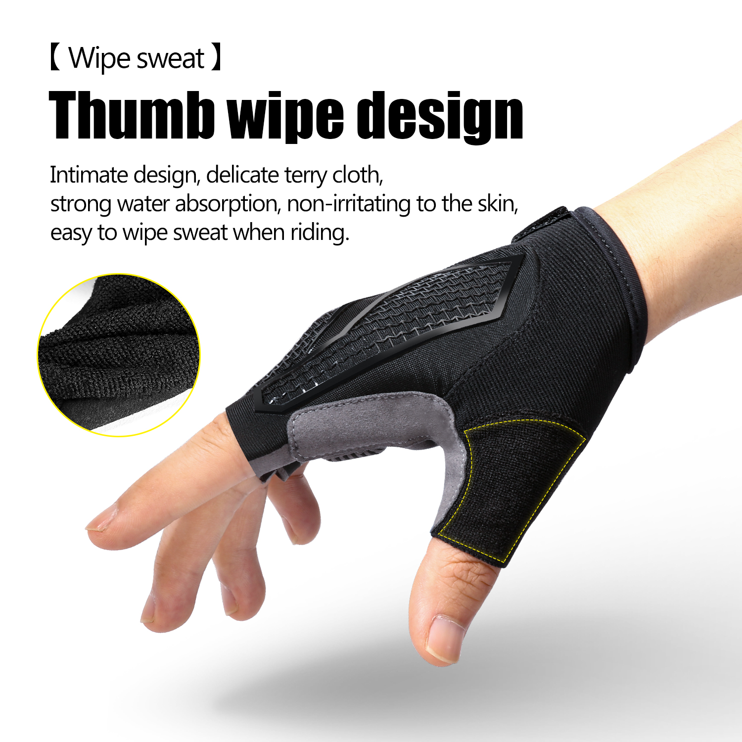 Перчатки на полпальца для мужч – обзор и цена Cycling Glove Padded