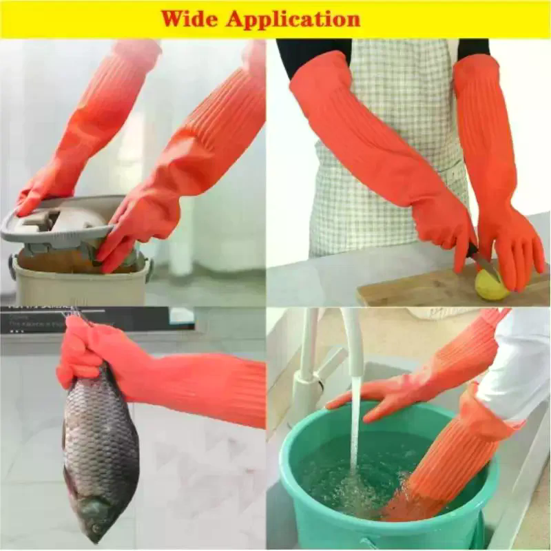 Длинные многоразовые резиновые – обзор и цена Dish Glove Rubber