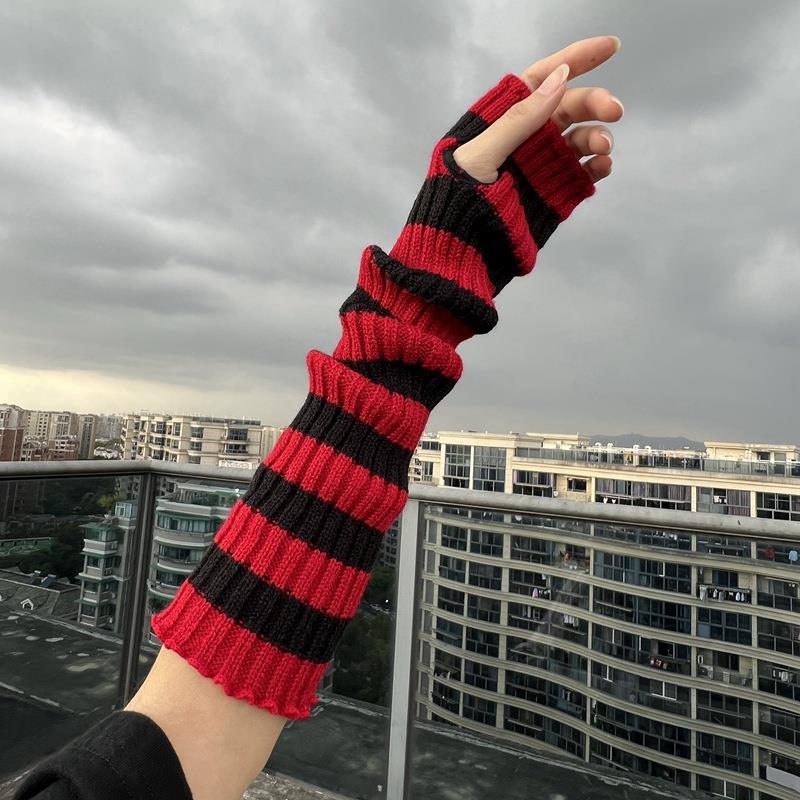 Зимние теплые вязаные шерстяны – обзор и цена Fingerless Glove Knit