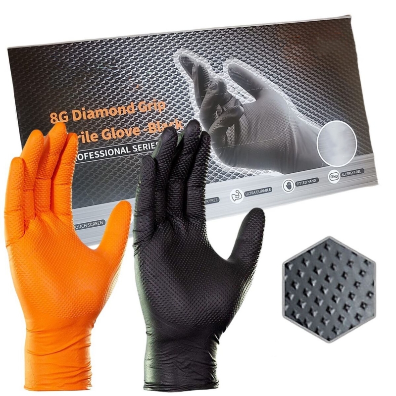 8 мил толстые сверхмощные защи – обзор и цена Nitrile Mechanic Glove