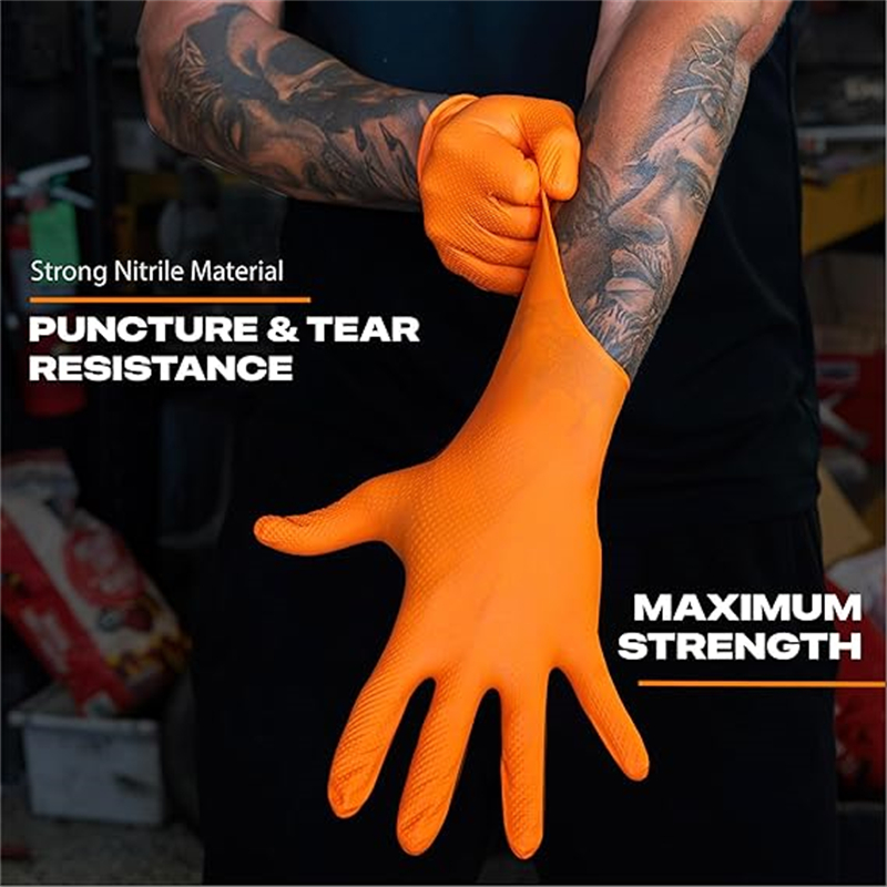 8 мил толстые сверхмощные защи – обзор и цена Nitrile Mechanic Glove