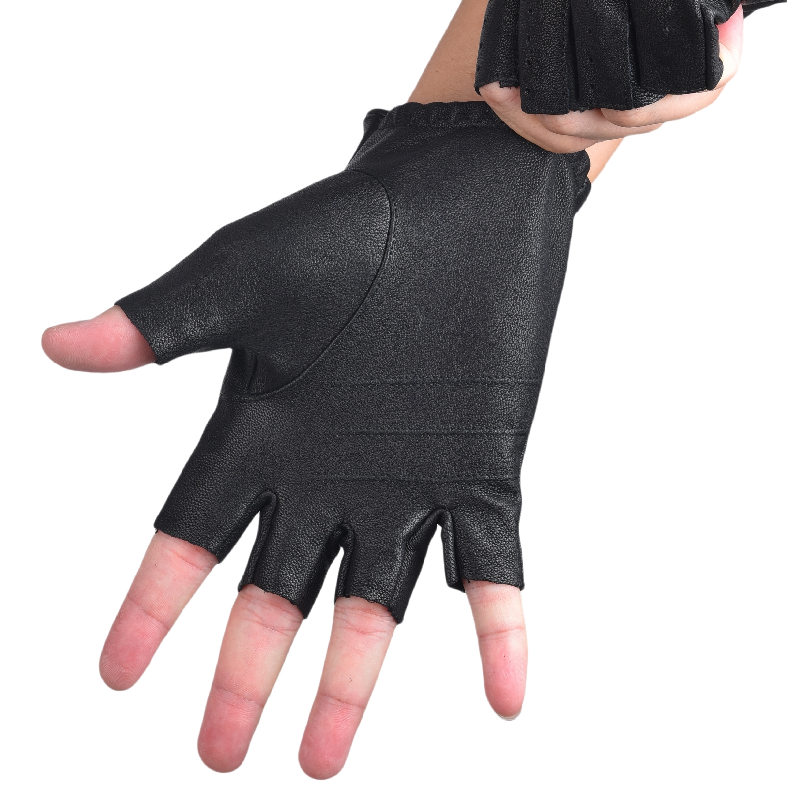 Мужские перчатки без пальцев,  – обзор и цена Leather Driving Glove