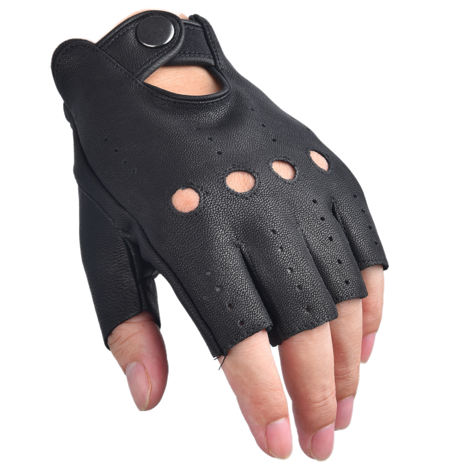 Мужские перчатки без пальцев,  – обзор и цена Leather Driving Glove