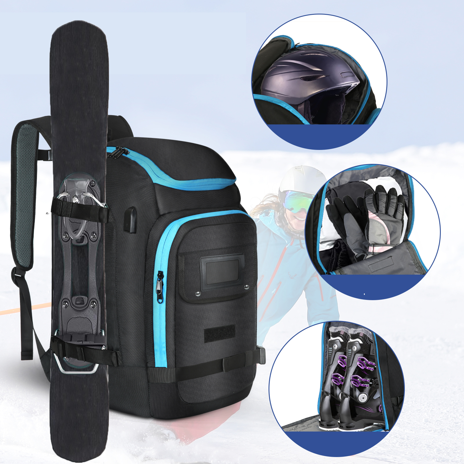 Вместительная сумка-рюкзак для – обзор и цена Ski Glove Waterproof